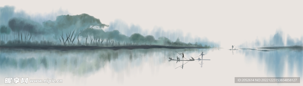 水墨山水画