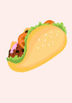 三明治插画