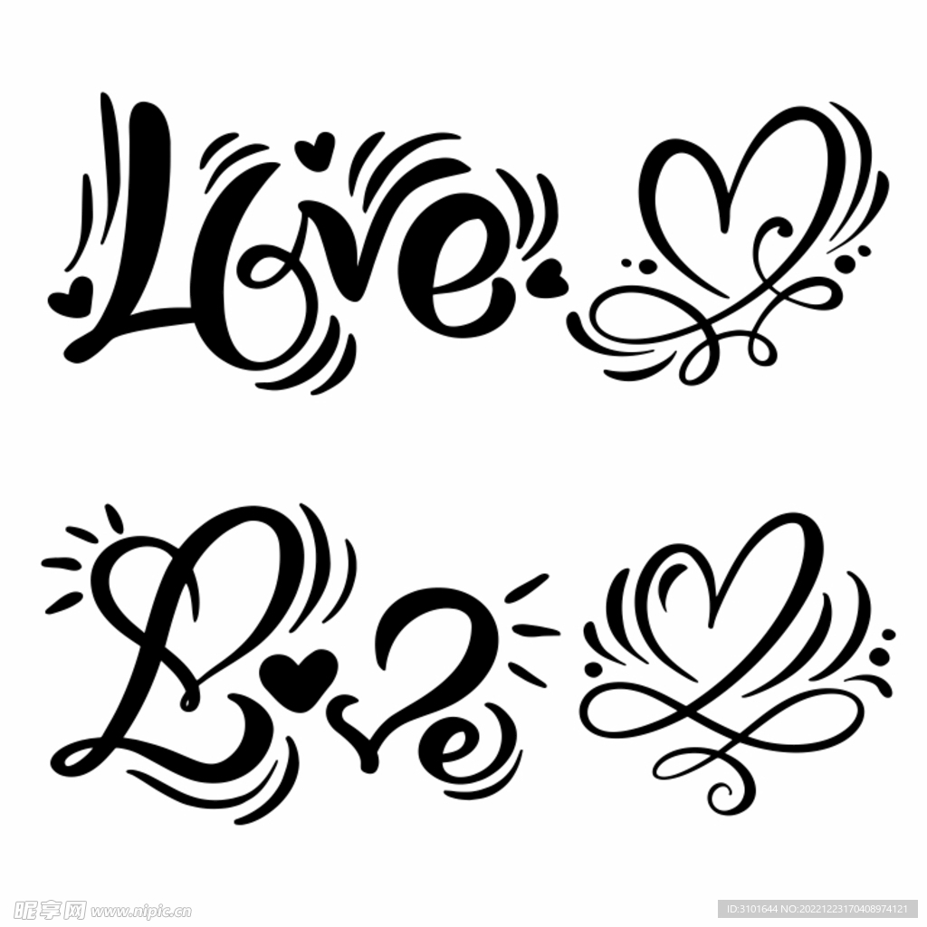 love图案