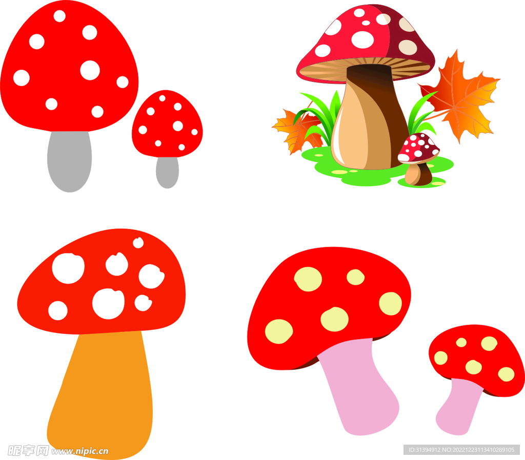蘑菇系列|插画|插画习作|白蜷 - 原创作品 - 站酷 (ZCOOL)