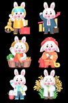 插画兔子