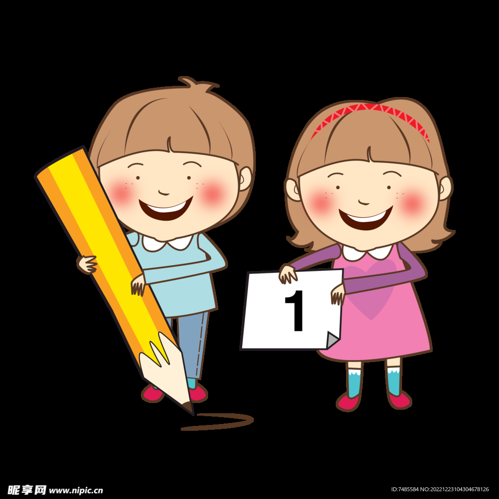 卡通小学生
