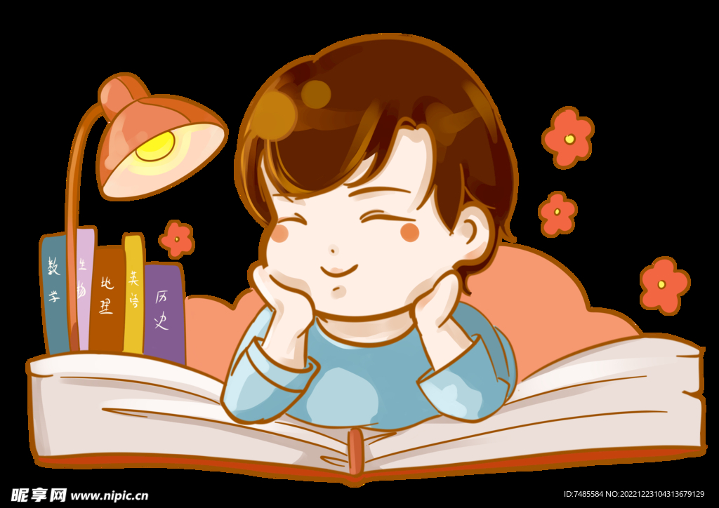 卡通小学生