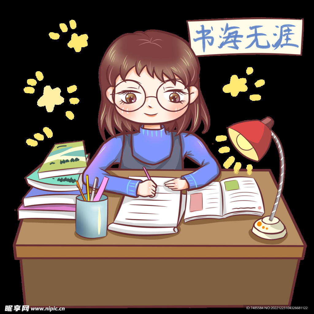 卡通小学生 