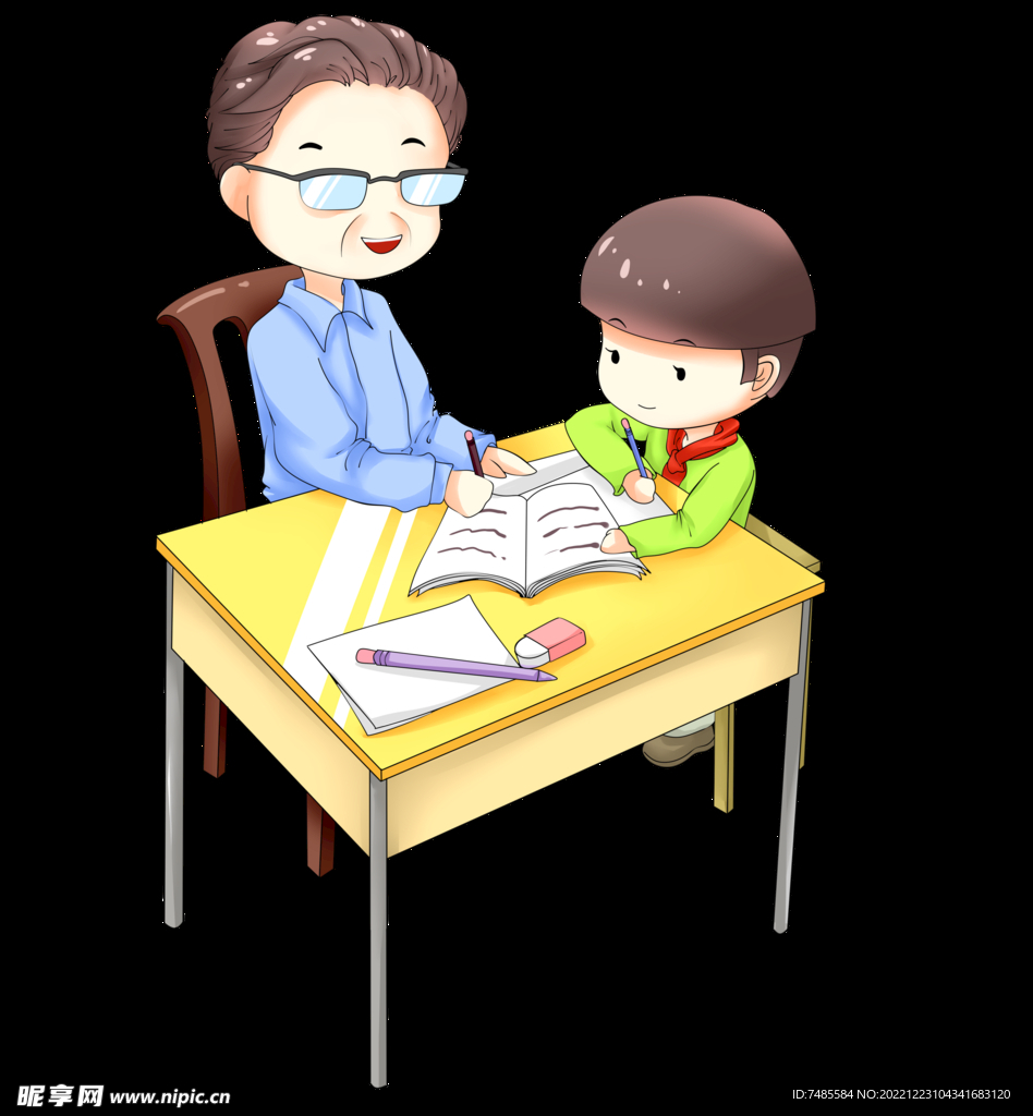 卡通小学生