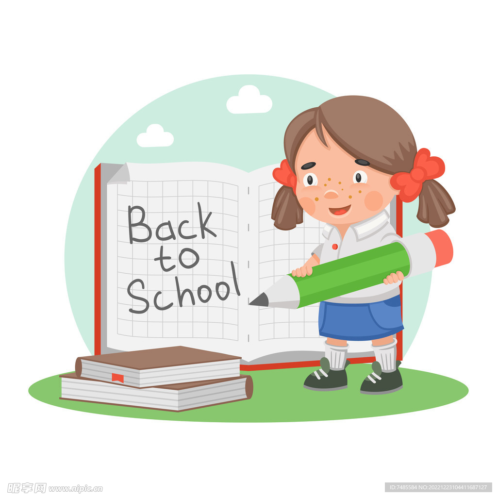 卡通小学生