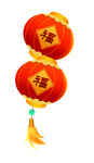 大红灯笼福字