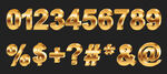 金色数字