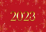 2023年春节 红色背景 年会