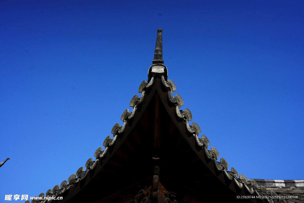 古建筑天空旅游景点旅游