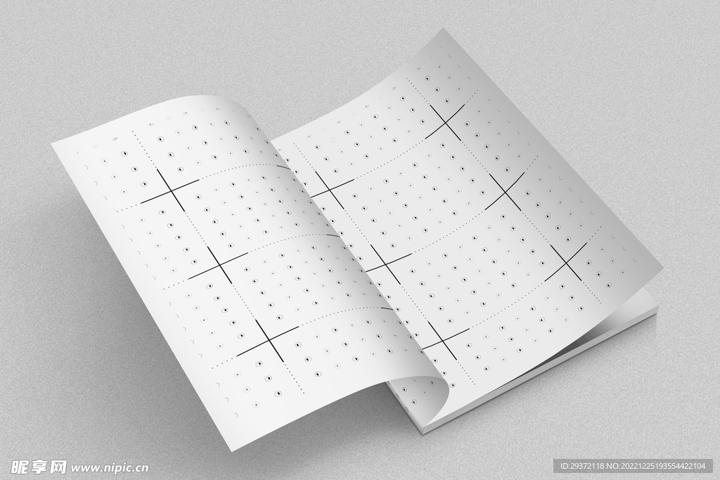 灰色简约大气画册样机