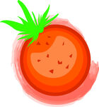 水果橙子插画设计