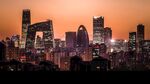 夜景下的北京