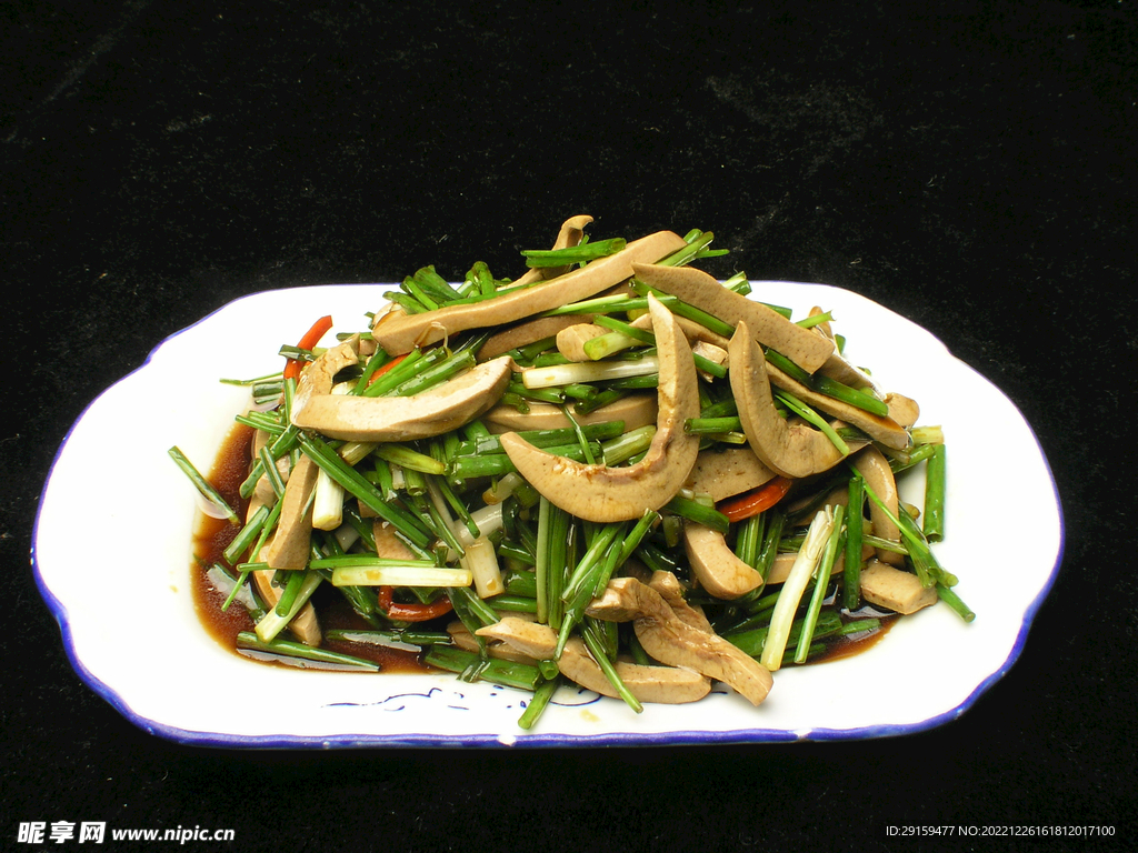 香葱拌腰花