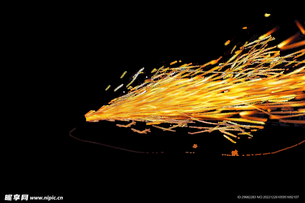 火花 烟花 烟火 黄色 
