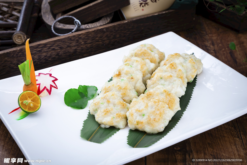 香煎手打墨鱼饼