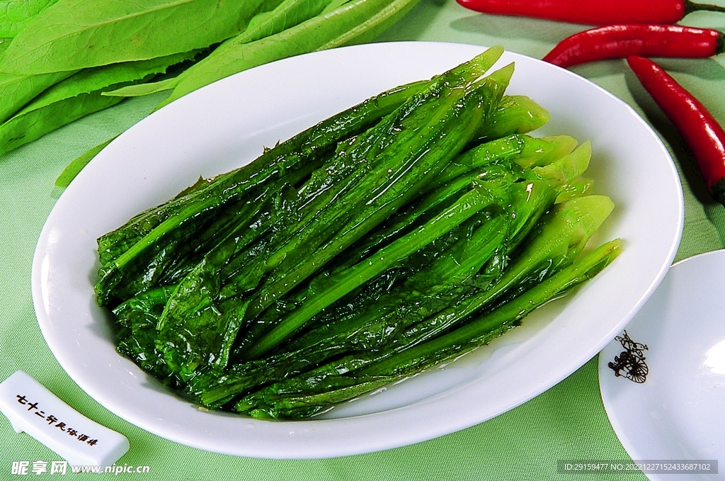 清炒油麦菜