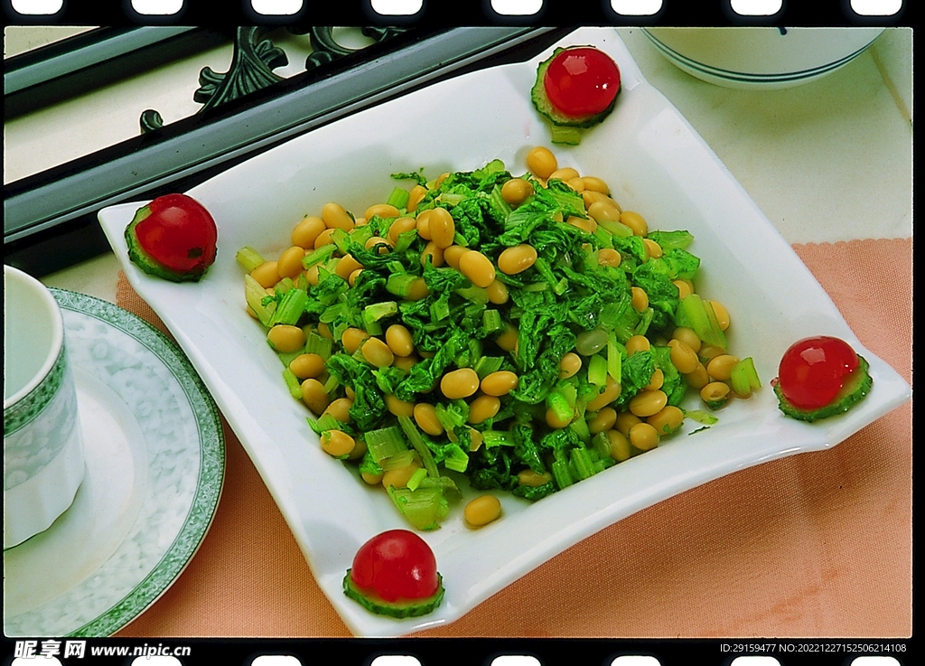 青菜黄豆粒