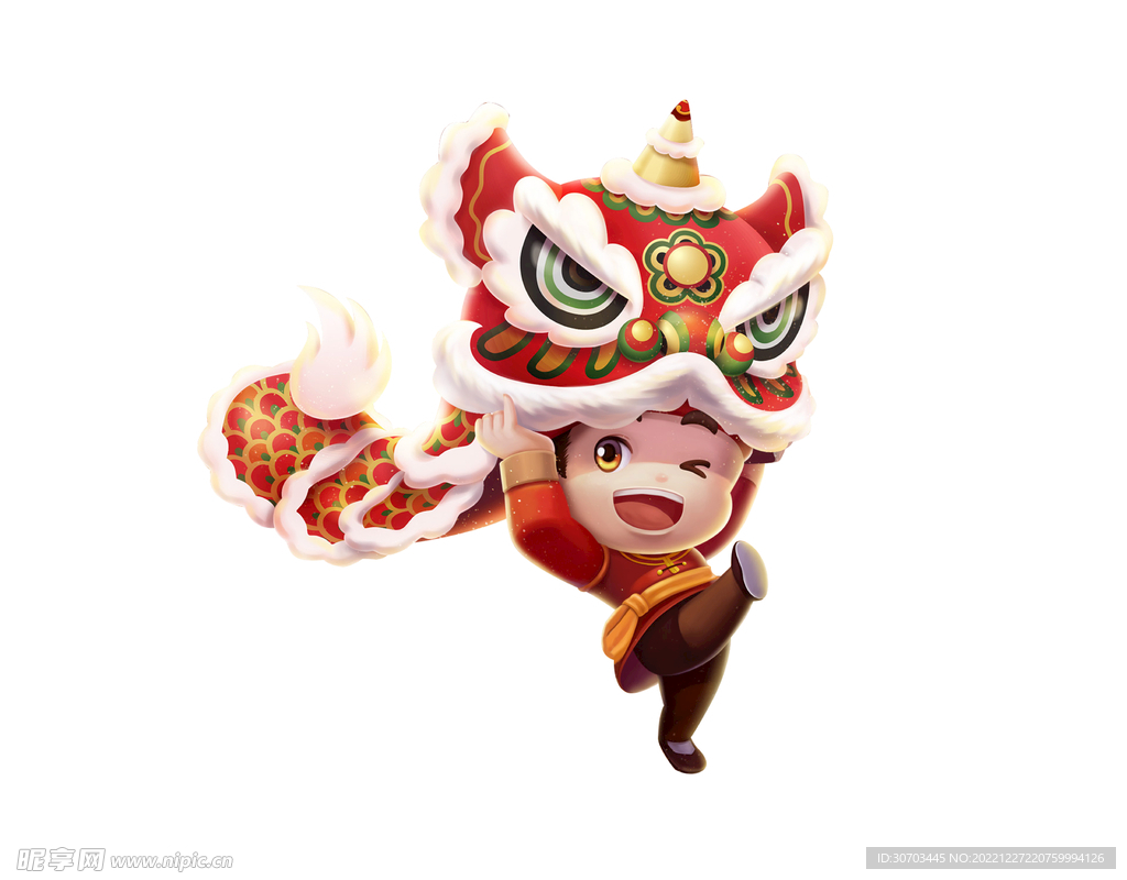 小孩舞狮