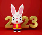 2023新年背景兔年