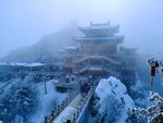 洛阳老君山雪景