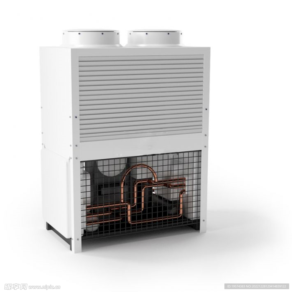 C4D模型水冷空调外机箱