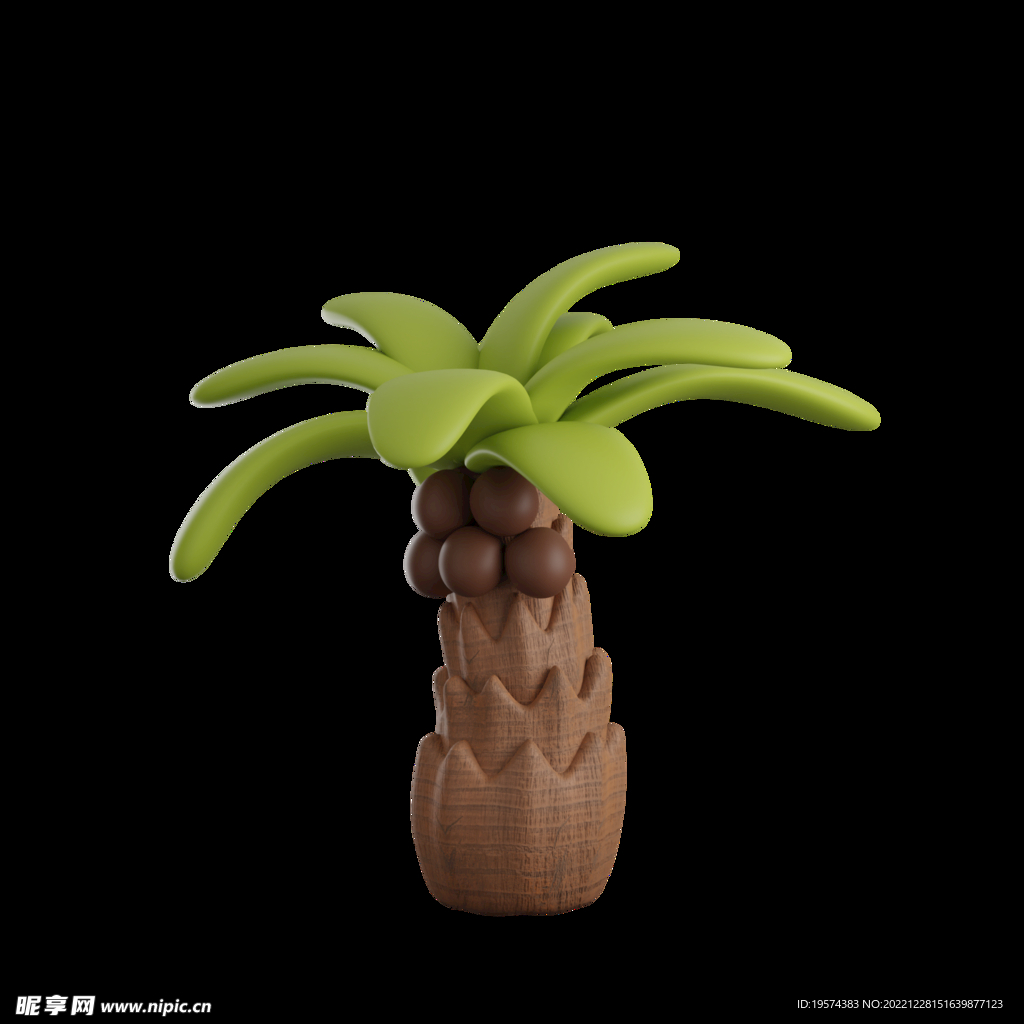 立体卡通植物