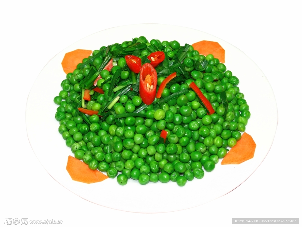 青豆炒韭菜