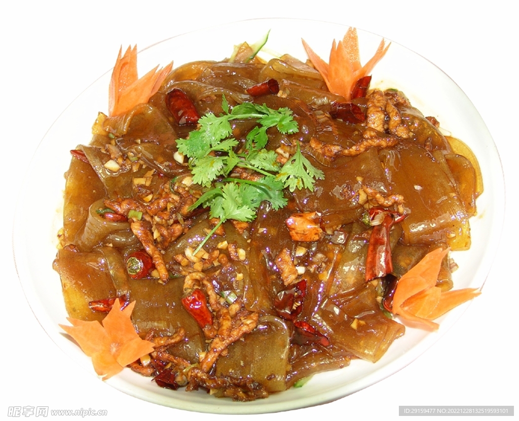 肉丝炒拉皮