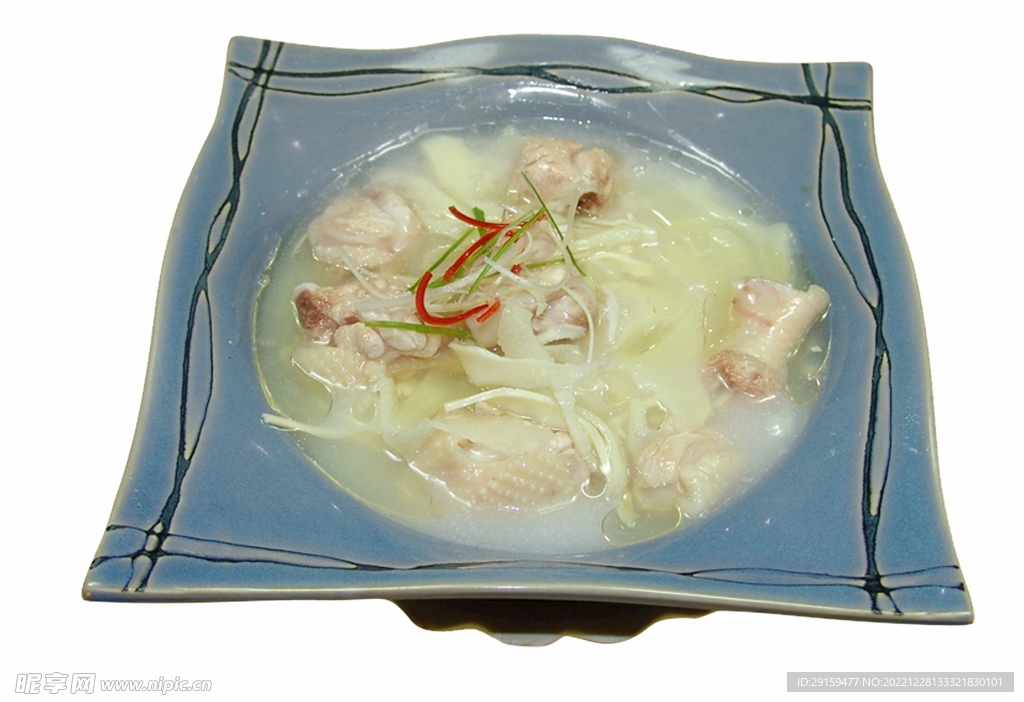 土鸡明笋钵