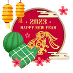 兔年新年插画