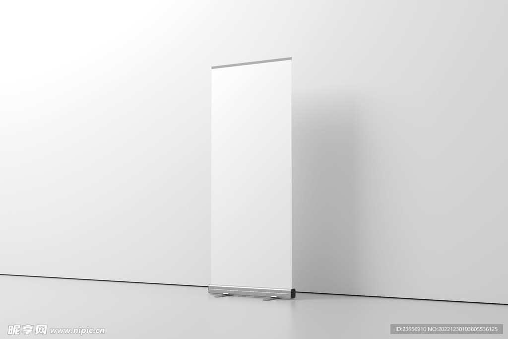 高端商务简约展架展示样机 