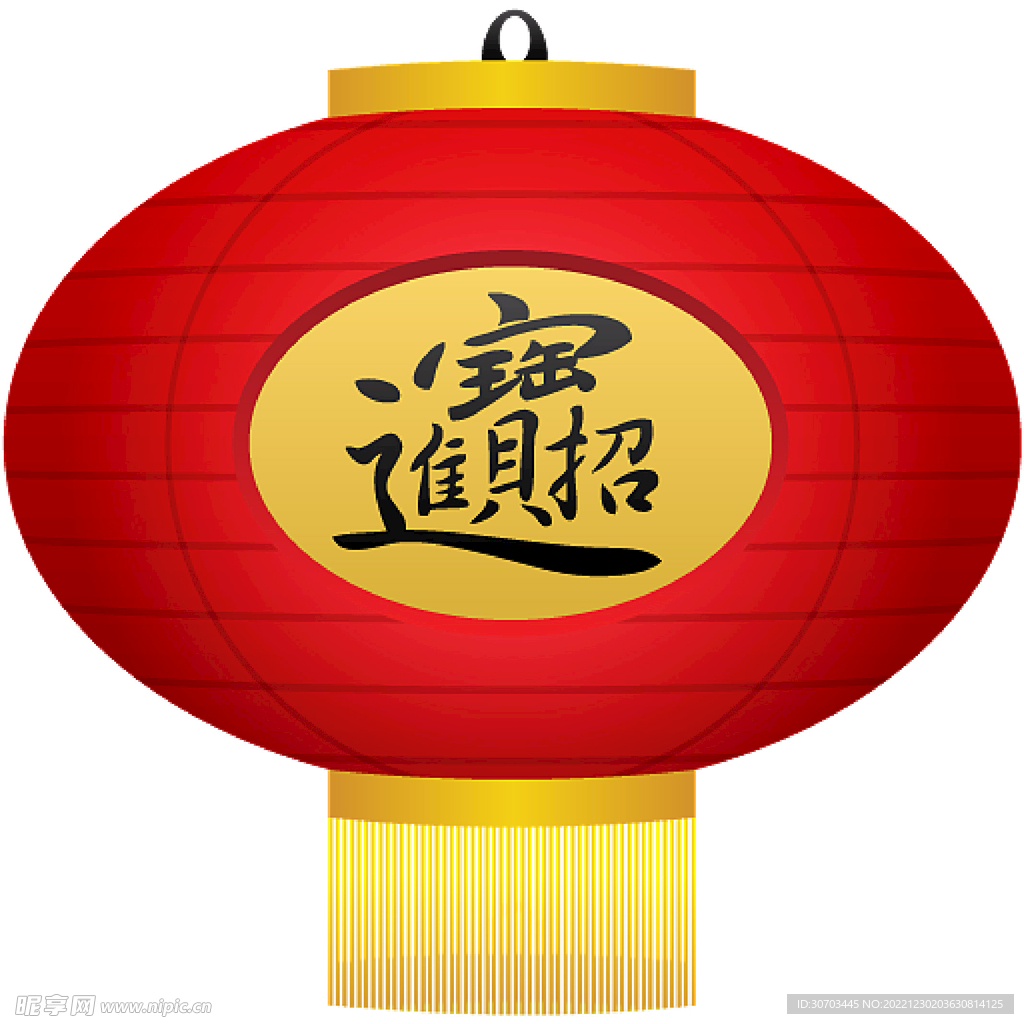红色灯笼和流苏