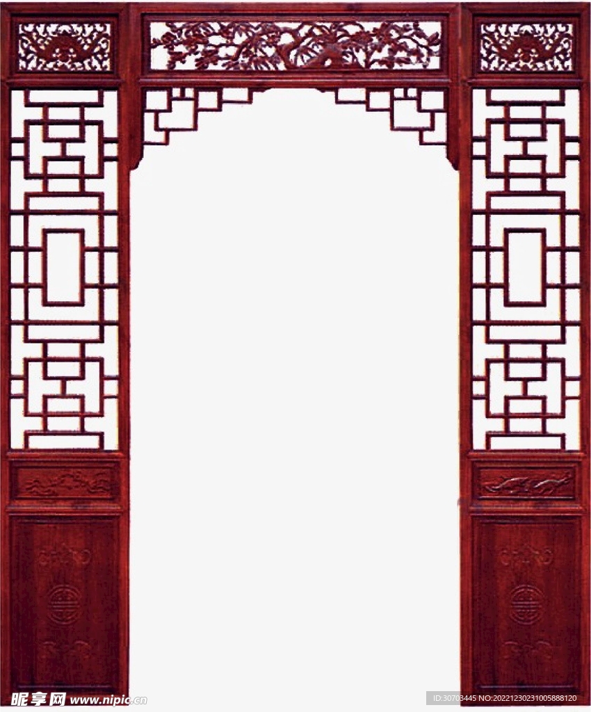 红色木门