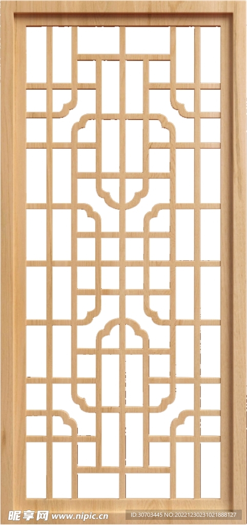 木门和花纹