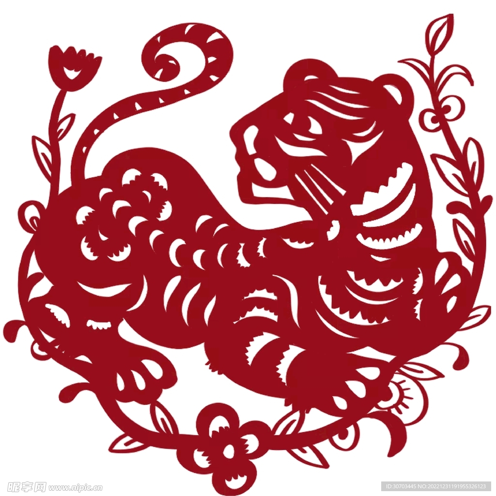 虎年窗花