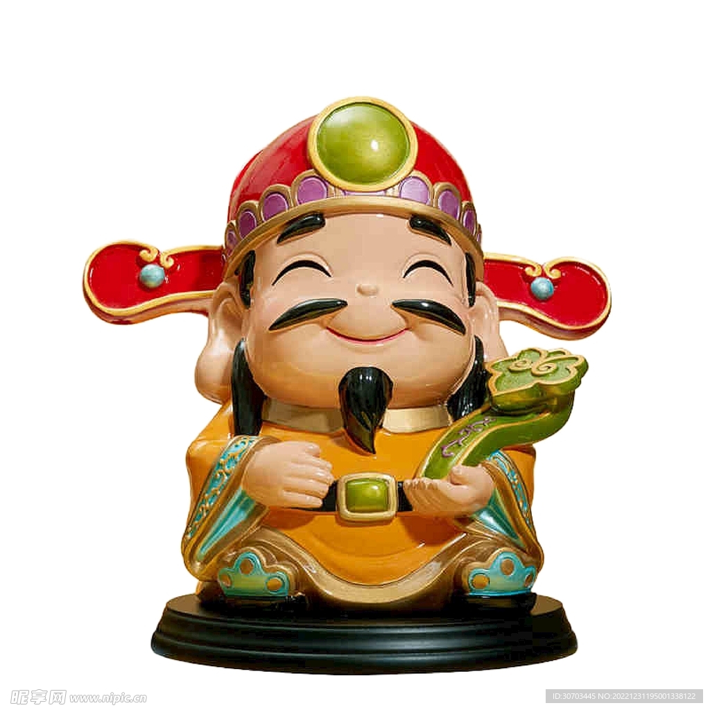 财神爷和帽子