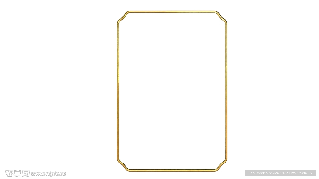 金色方形边框