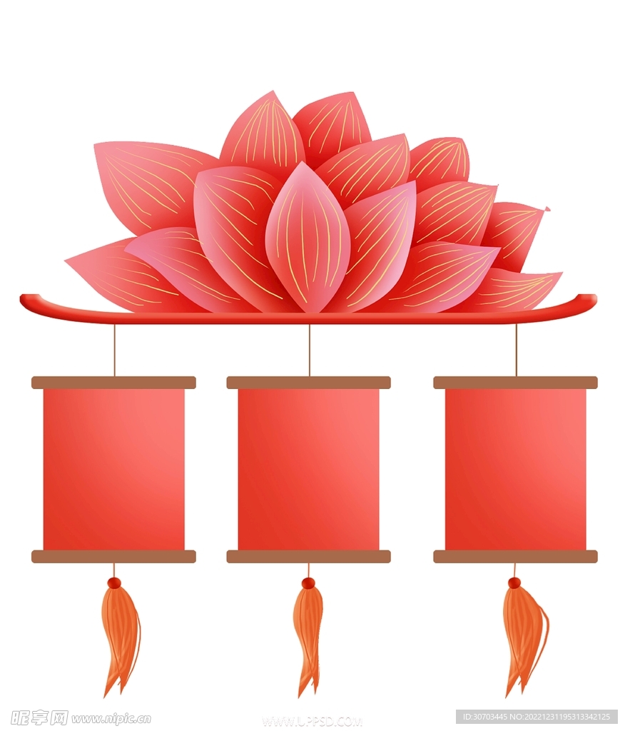 花和灯笼