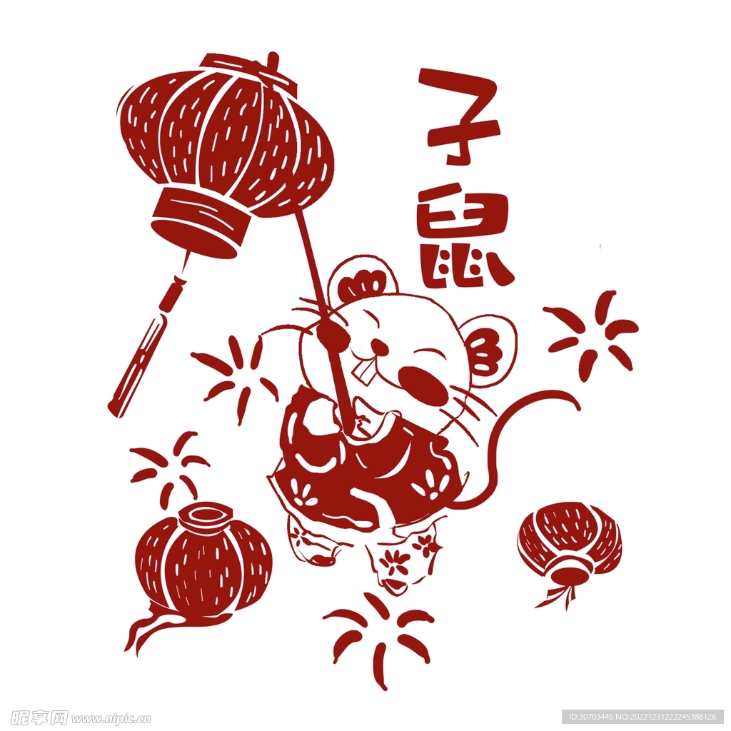 灯笼和鼠