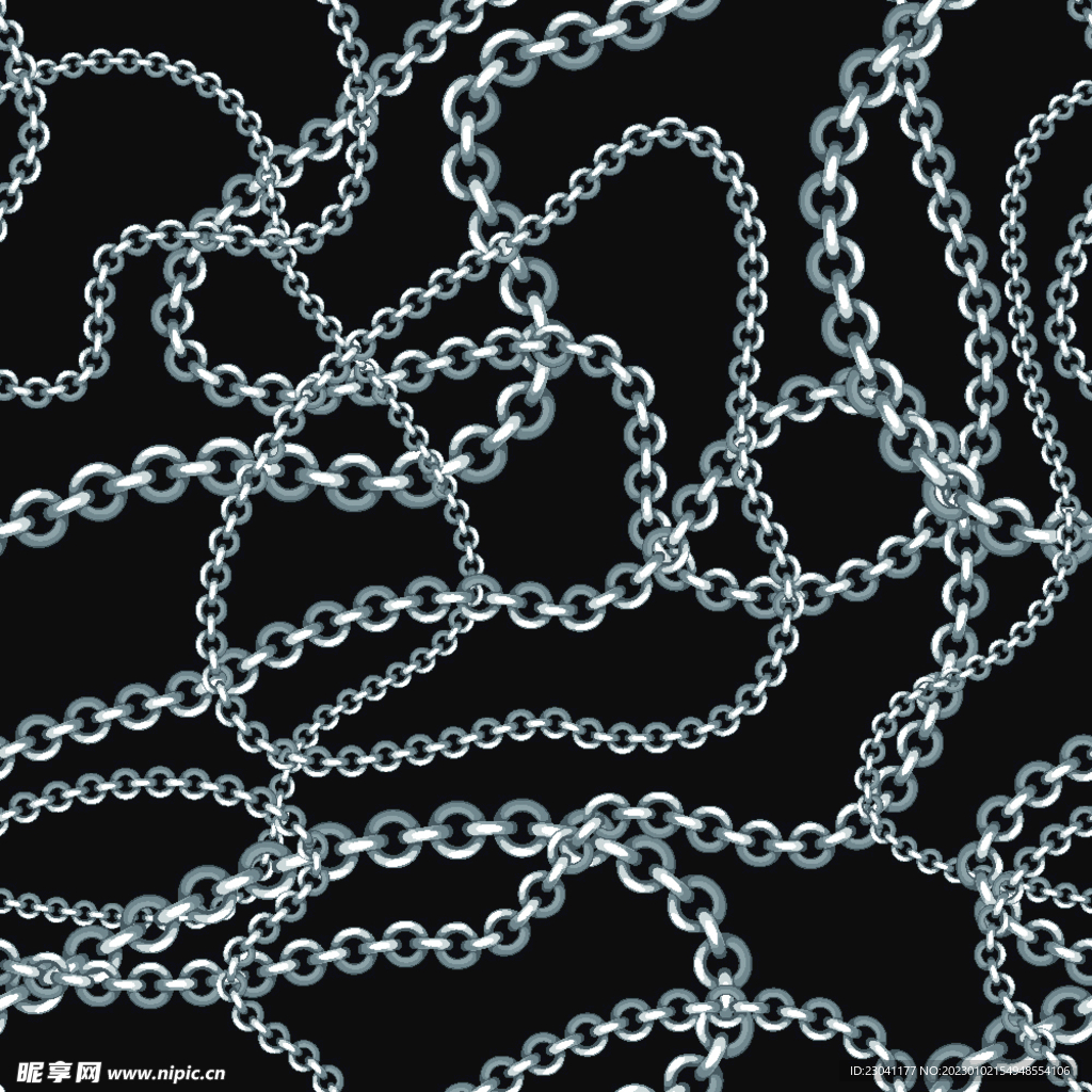 银灰色链条绳子