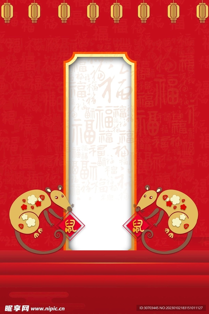猪和红色背景