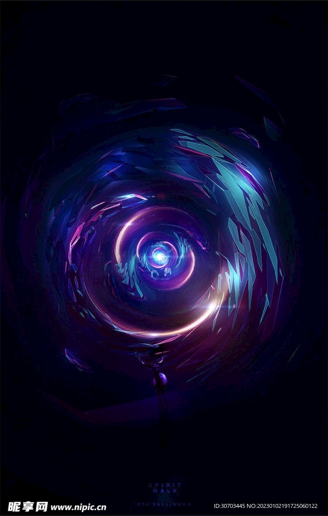 彩色光线