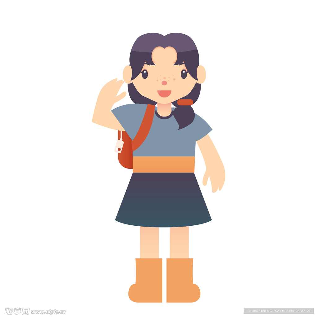 卡通小孩形象