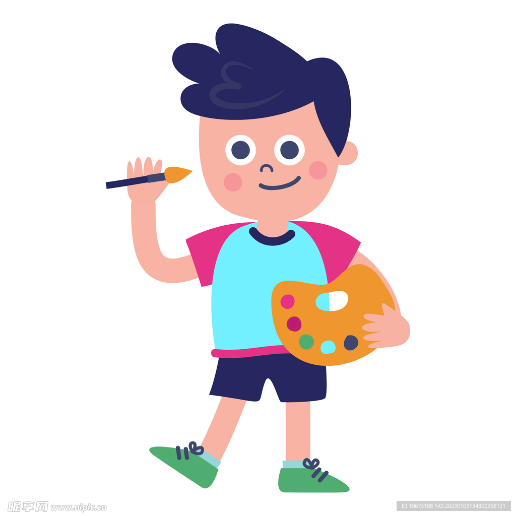 卡通小孩形象