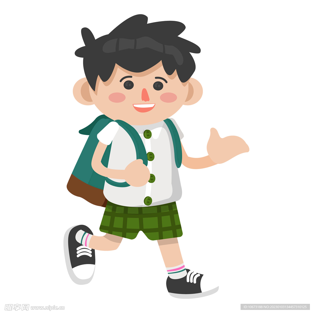 卡通学生形象