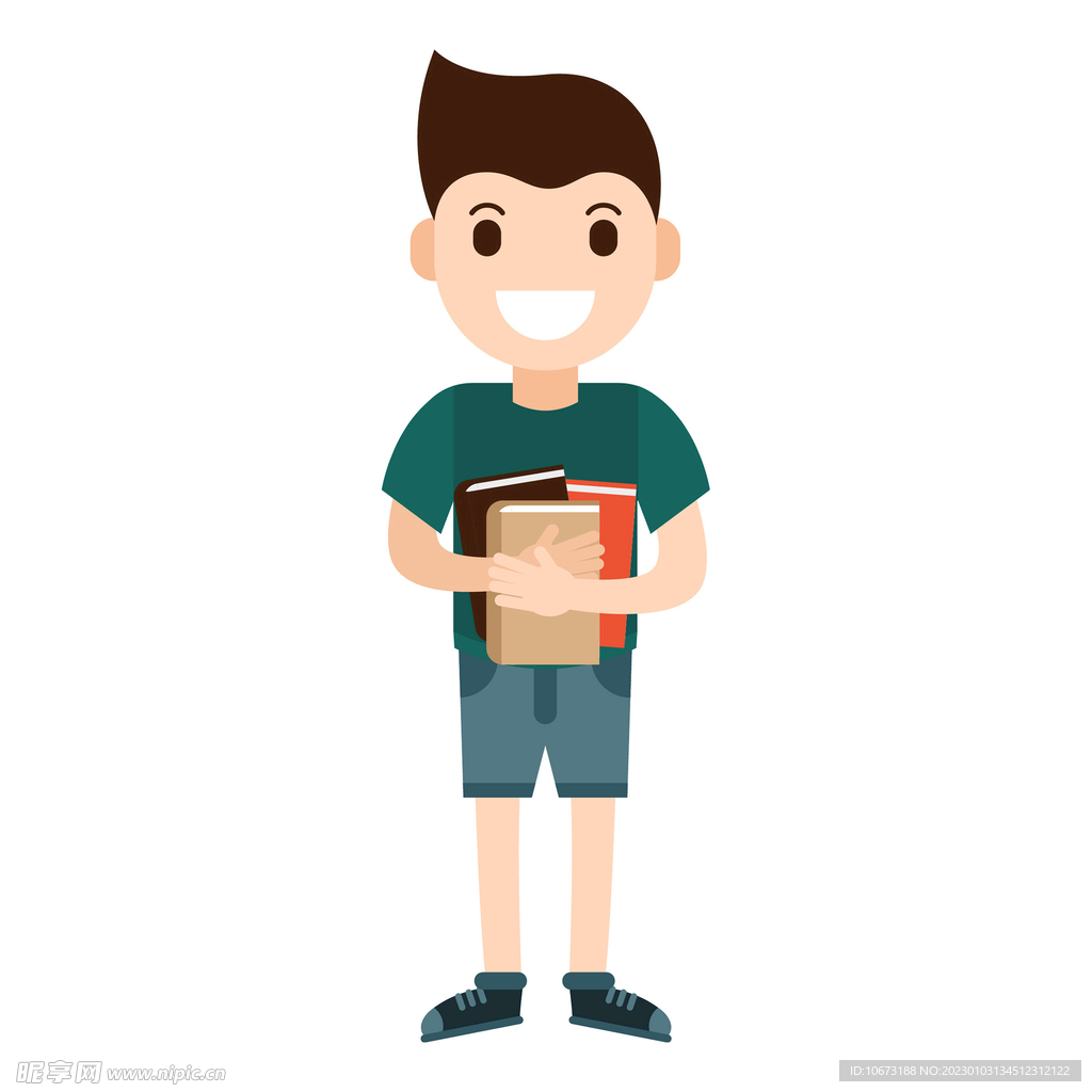 卡通学生形象