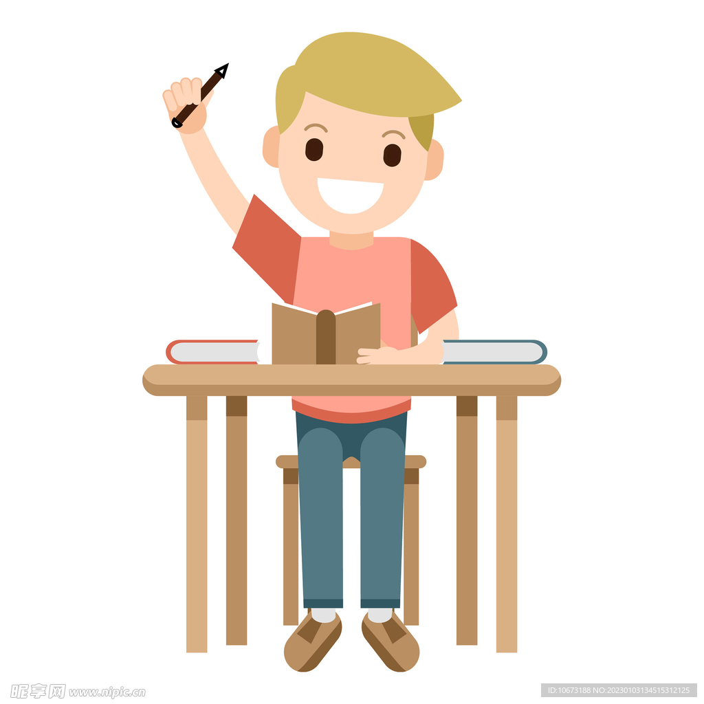 卡通学生形象