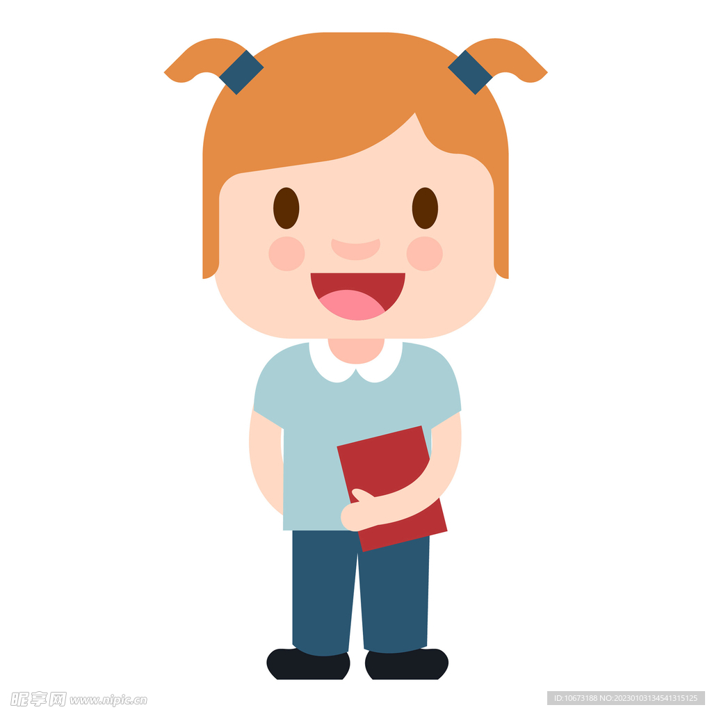 卡通学生形象