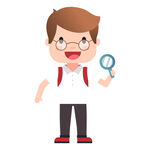 卡通学生形象